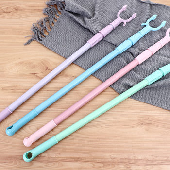 Household Clothes Bar Mini Telescopic Clothes Drying Bar Student Dormitory Convenient Portable Clothes Fork Clothes Bar