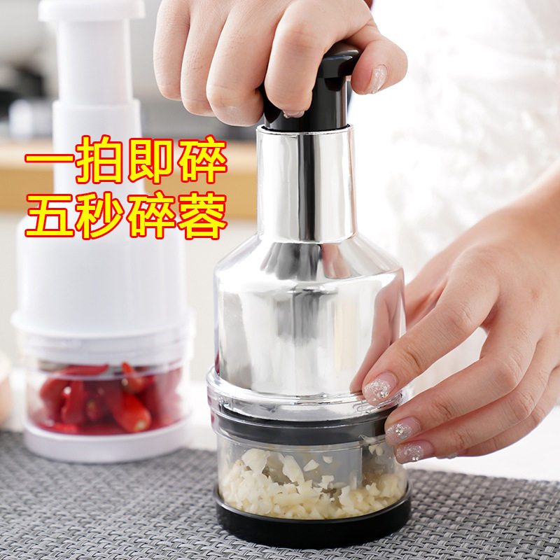 New Stainless Steel Pat Knife Garlic Press Kitchen Tool Manual Garlic Peeler Household Multifunctional Garlic Masher Wholesale
