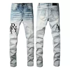 Foreign Trade Cross-border European and American Trendy Brand Street hiphop Fashion Tight-fit Slim-fit Skinny Jeans