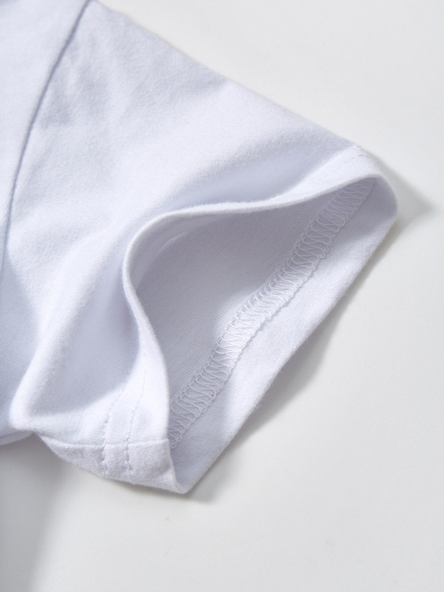 Custom Summer Short-sleeve Boys' 2-piece Set, Kids' Cotton Outfit, Toddler & Kids' Sportswear