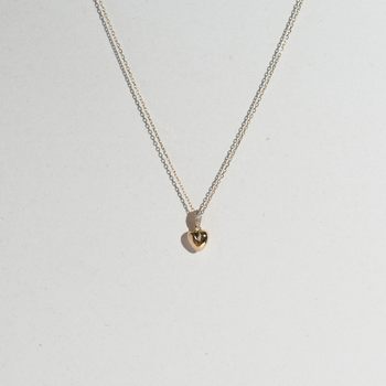 S925 Sterling Silver Plated 18K Gold Heart Zircon Clavicle Chain Gift for Girlfriend Summer Necklace Accessible Luxury Niche High-End