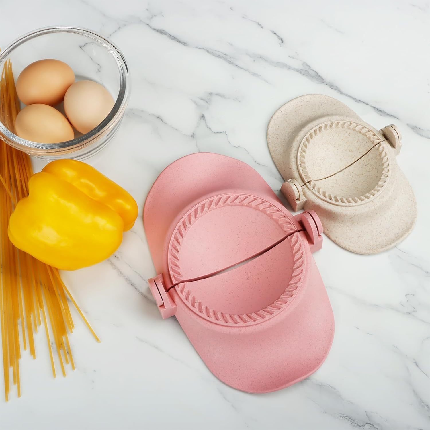 Household Dumpling Tools 5-Piece Set Handmade Kitchen Dumpling Maker Model Dumpling Making Tools Manual Dumpling Skin Set