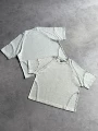 M21 spliced ​​short sleeves/grey