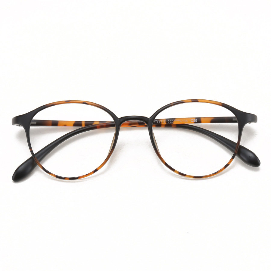 Korean style small red book retro oval frame height small round face ultra light TR90 student myopia glasses frame 7122