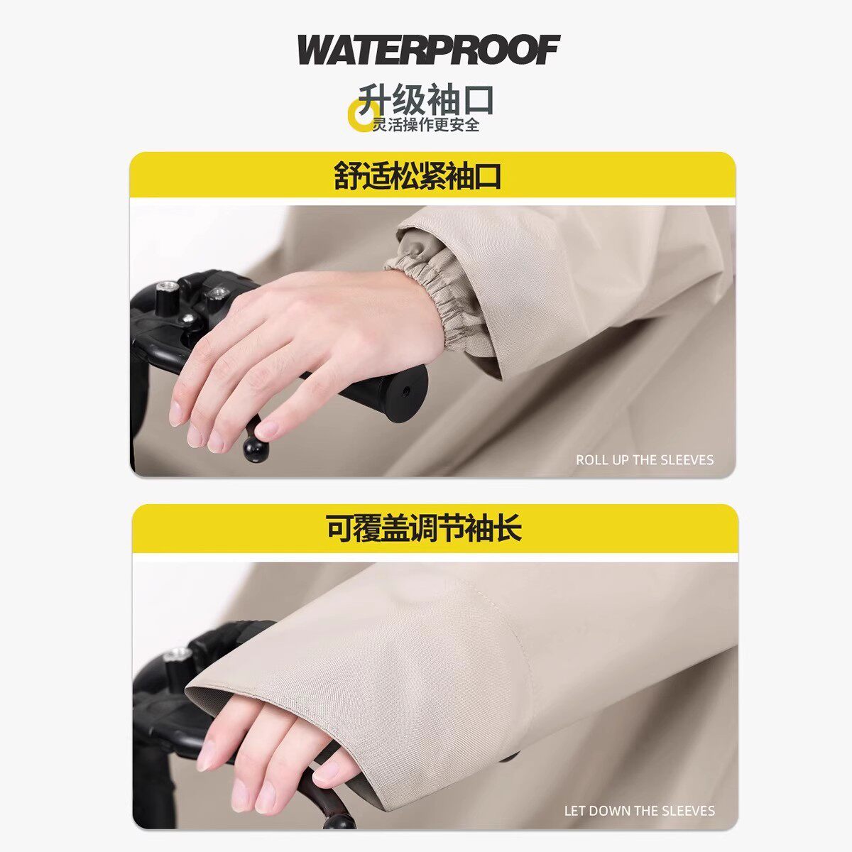 Raincoat for Electric Scooters, Thickened Long Style, Full-Body Storm-Proof, for Delivery Riders, Two-Piece, Unisex, Wholesale