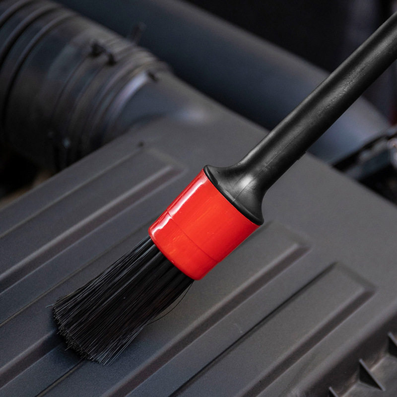 Car Interior Cleaning Brush 5-Piece Set Wheel Hub Beauty Maintenance Gap Round Head Brush Car Wash Multi-Functional Detail Brush