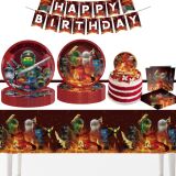 Новая внешняя торговля Lego Ninja foreign trade party supplies лоток для бумаги бумажный стаканчик бумажное полотенце баннерная вставка композиция для украшения воздушного шара