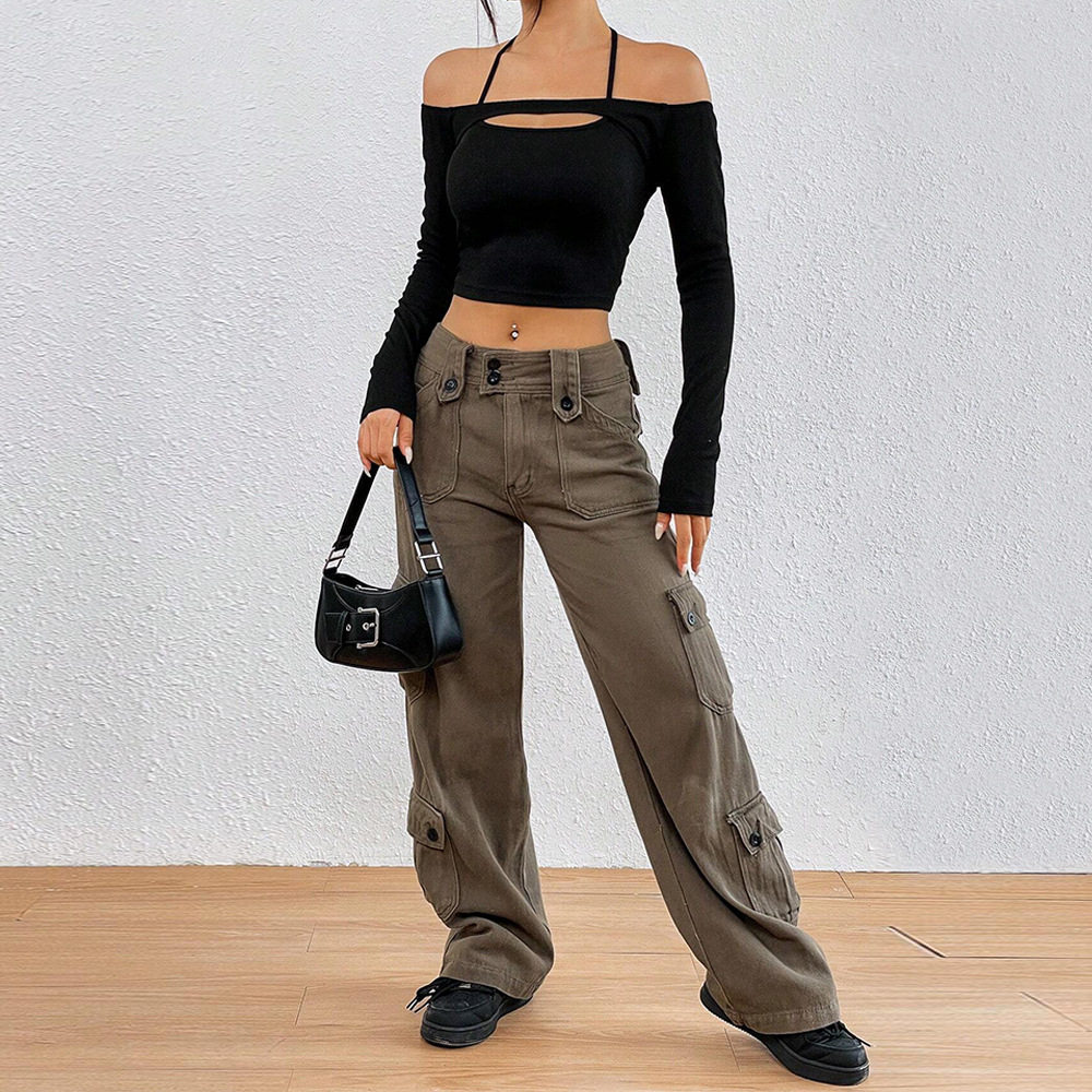 Womens Sexy Off Shoulder Slim Fit Short Sleeve T Shirt Hollow Out Design American Style Spring Summer Collection
