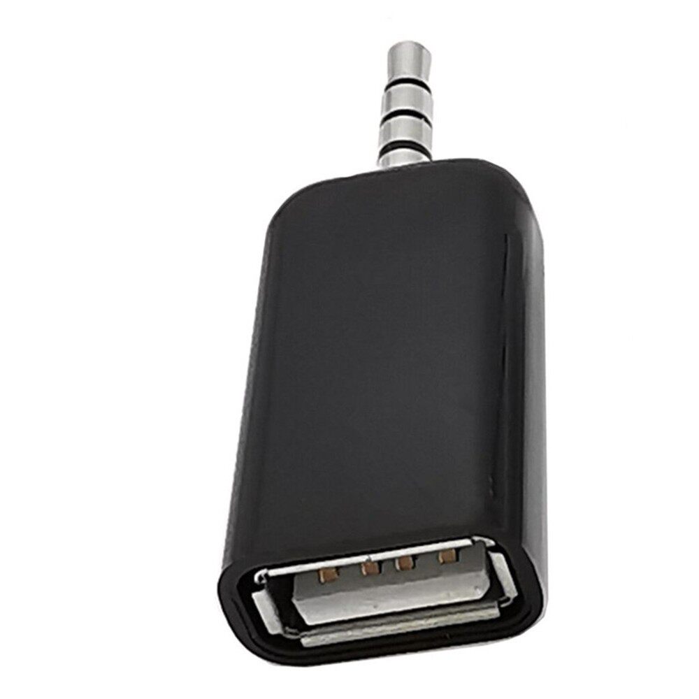 Car aux to USB female head 3.5mm U disk connection CD player audio cable car audio head