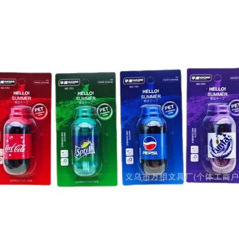 High-Looking Korean-Style Soda Drink Bottle Correction Belt, Fun, Creative, Simple, Fresh, Cute and Cute for Students with a Girly Heart