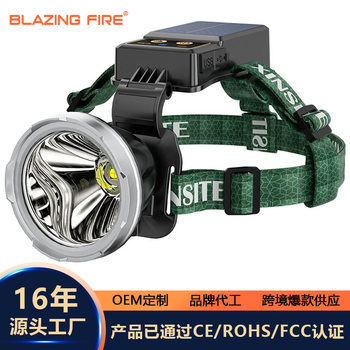 Cross-border induction strong light headlight Type-C charging emergency head flashlight white laser miner's lamp outdoor headlight