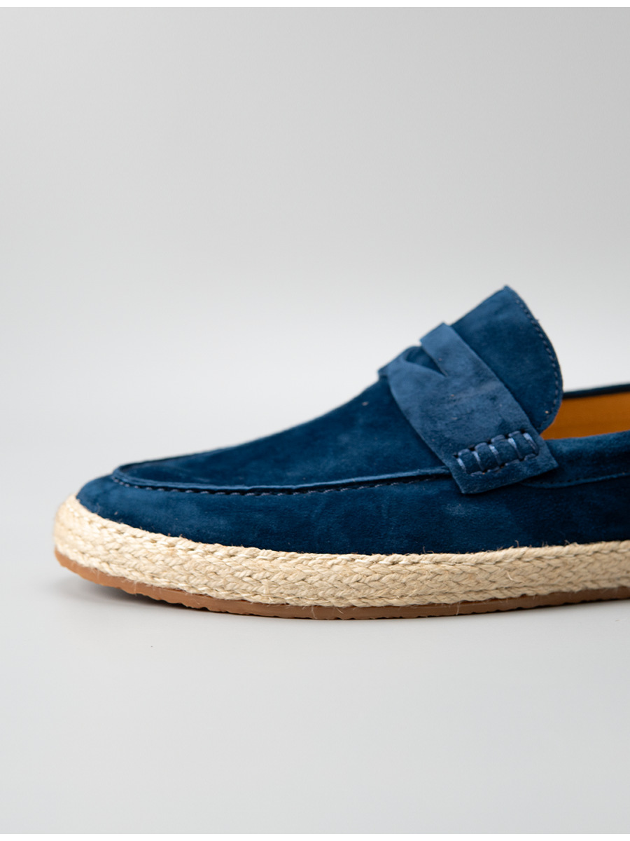 Giày lười nam Luofan chất liệu cashmere, đế cói đan thủ công, không dây, đa năng — màu đen, Màu xanh dương, màu xám, Xanh lá cây
