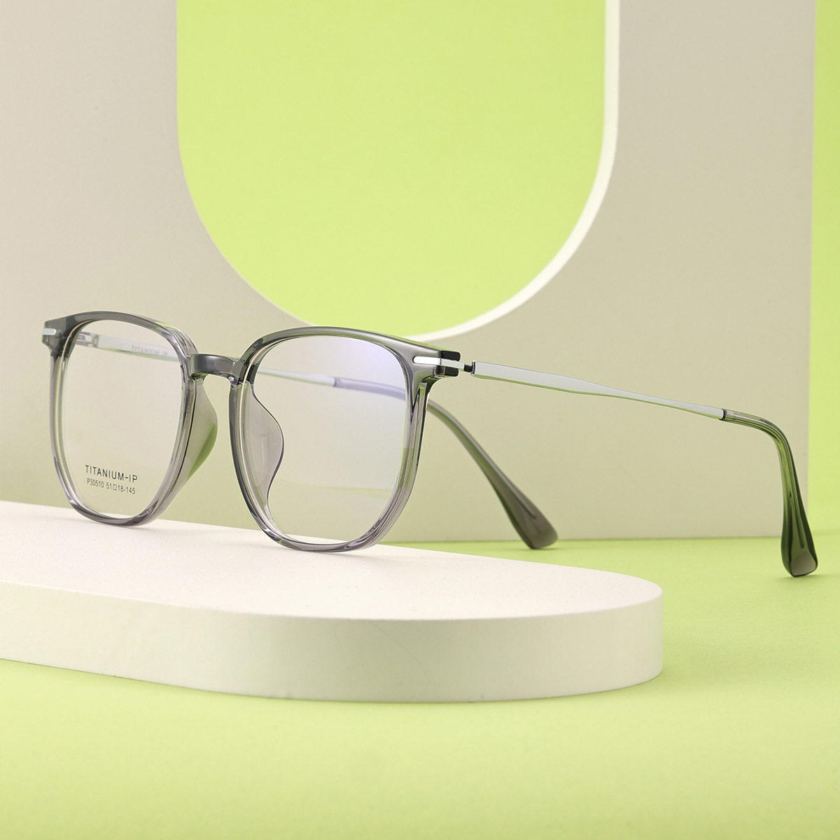 30510 New 10g Ultra-Light Plain Titanium Glasses Frame for Boys and Girls Full Titanium High-End Optical Flat Glasses