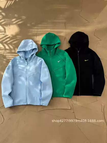 Spring and Autumn Overseas Popular Small Hook Nocta Co-Branded Asian Edition Printed Sports Zipper Hooded Sweatshirt Jacket