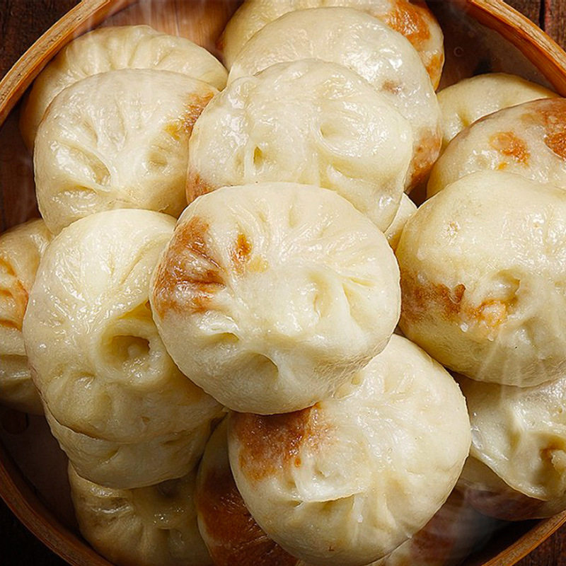 Jiayi Black Pork Fresh Meat Xiaolongbao Convenient Instant Kidsren's Adult Family Breakfast Buns Frozen Semi-Finished Products