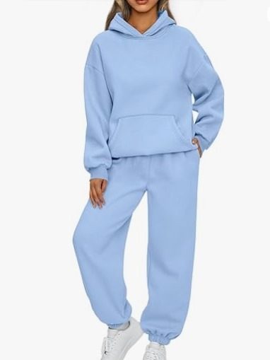 2023 European and American Foreign trade autumn and winter New Amazon women's two-piece casual hoodie sportswear trousers suit