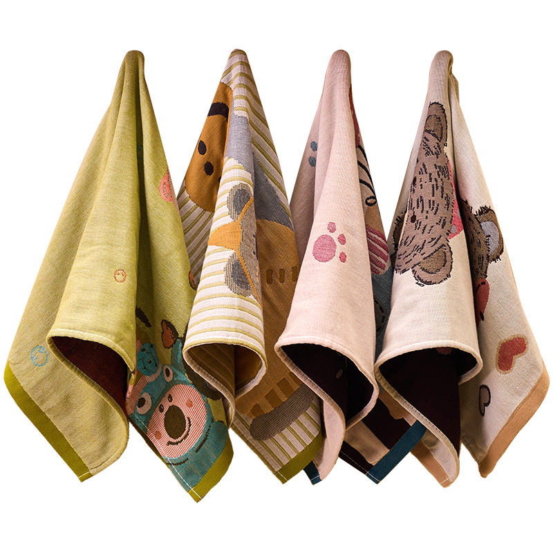 Class a Antibacterial Pure Cotton Gauze Towel, Soft and Skin-Friendly, Adult Household Cotton Towel, Enlarged Kidsren's Bath Towel