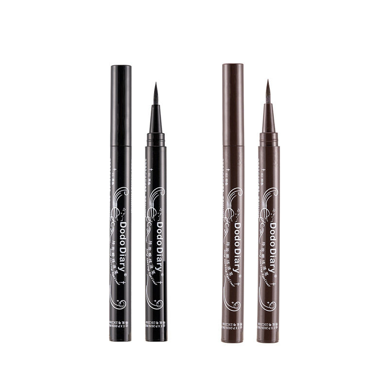 Dodiary Eyeliner Liquid Pen Ultra-Fine Women's Non-Smudge Waterproof Black Brown Cross-Border Exclusive Supply