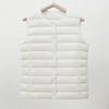 Autumn and Winter New Lightweight down Jacket Women's Collarless down Liner Vest V Neck Warm Jacket Large Size Waistcoat Vest