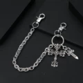 45cm double buckle hollow cross sword