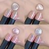 Ice Crystal Jelly Cat Eye Nail Polish Glue 2025 New Whitening Popular Ice Transparent Glass Beads Cat Eye Manicure Special