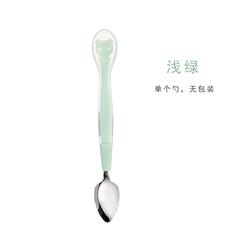 Feeding Utensils for Infants and Toddlers to Eat Fruit Puree, Dual-Purpose Silicone Baby Food Grade for Infants and Children