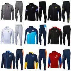 21-26 Long Pull Training Suit Real Madrid Paris Arsenal Manchester United Argentina Juventus Marseille Miami Football Suit
