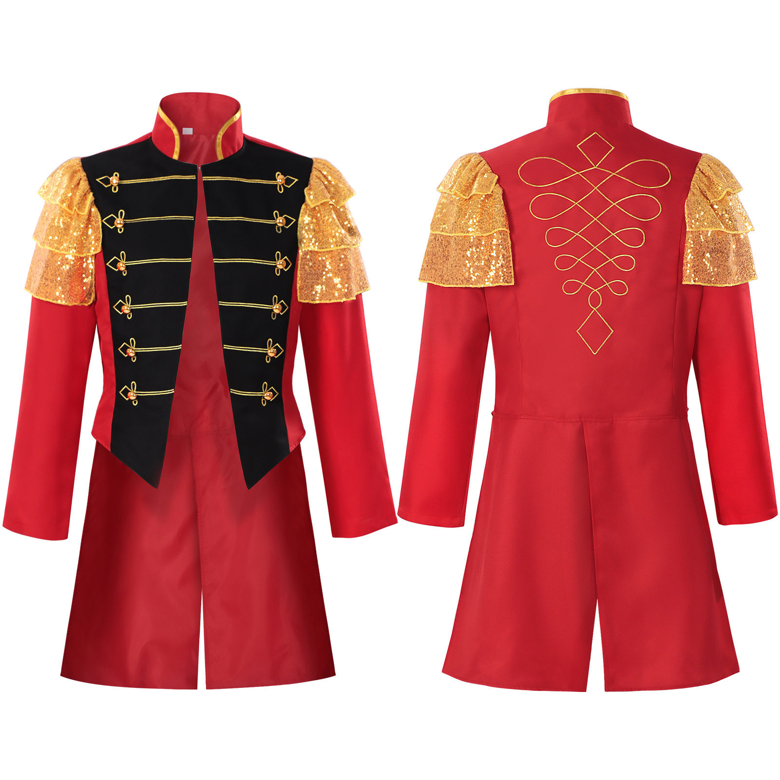 亚马逊wish中世纪服装男士复古立领马戏团表演服绅士化装舞会服装