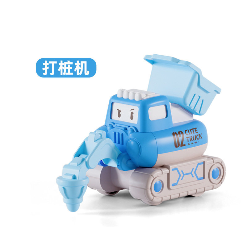 按压玩具车儿童工程车3-6岁动物惯性小飞机夜市摆摊澄海玩具批发