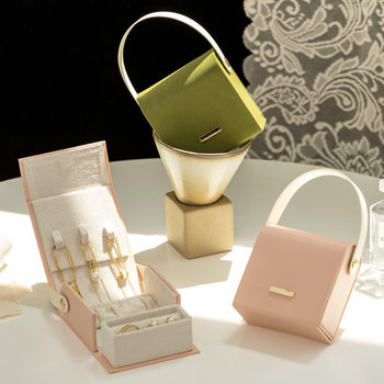 Portable Travel Jewelry Bag, High-End Jewelry Storage Box, Jewelry Ring Necklace, Earrings Jewelry Box