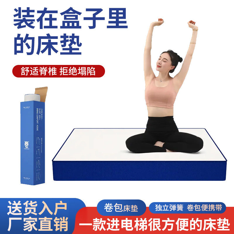 Special Offer Memory Foam Latex Mattress Roll Box Home Rental Room Student Ridge Protection Independent Spring Sponge Mattress