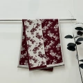 Faux mink fur patchwork carriage red