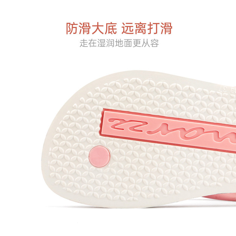 Hotmarzz Heima Women's Flower Flip-Flops Non-Slip Casual Small Fresh Slippers Seaside Beach Shoes Flip-Flops