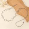 New Exquisite European and American Figure-Eight Circle Metal Ring Women's Waist Chain Simple and Fashionable Waist Accessories