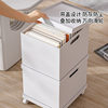 Japanese Bookshelf Storage Box Household Right-Angle Storage Box with Lid Classification Organizer Toy Snack Book Storage Box