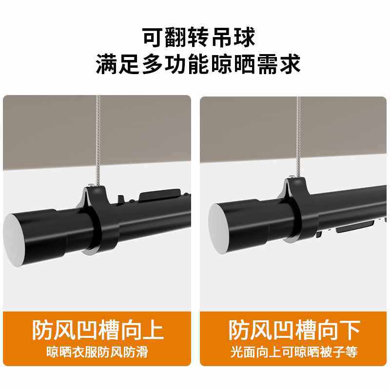 ✅ 2025 New Model Clothes Drying Rack with Manual Lift, Single Pole, Double-Layer, for Balcony, Home Use, Indoor, Foldable Clothes Hanger