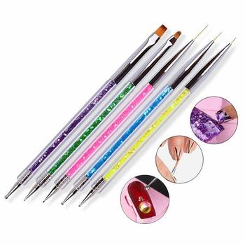 Cross-Border Supply of 5 Nail Art Double-Ended Dot Pens, Dot Pens, Painted Pull-Line Pens, Phototherapy Pens, Nail Art Tools Wholesale