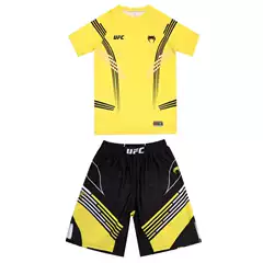 Ufc New Boxing Uniform Five-Point Pants Set Combat Sanda Fighting Sports Fitness Training Uniform Cross-Border
