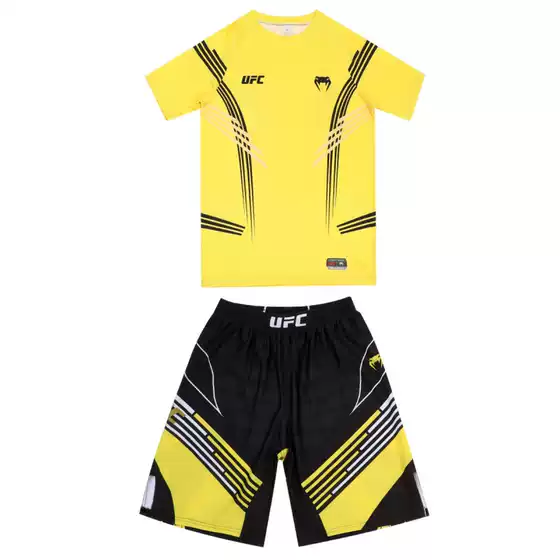 Ufc New Boxing Uniform Five-Point Pants Set Combat Sanda Fighting Sports Fitness Training Uniform Cross-Border
