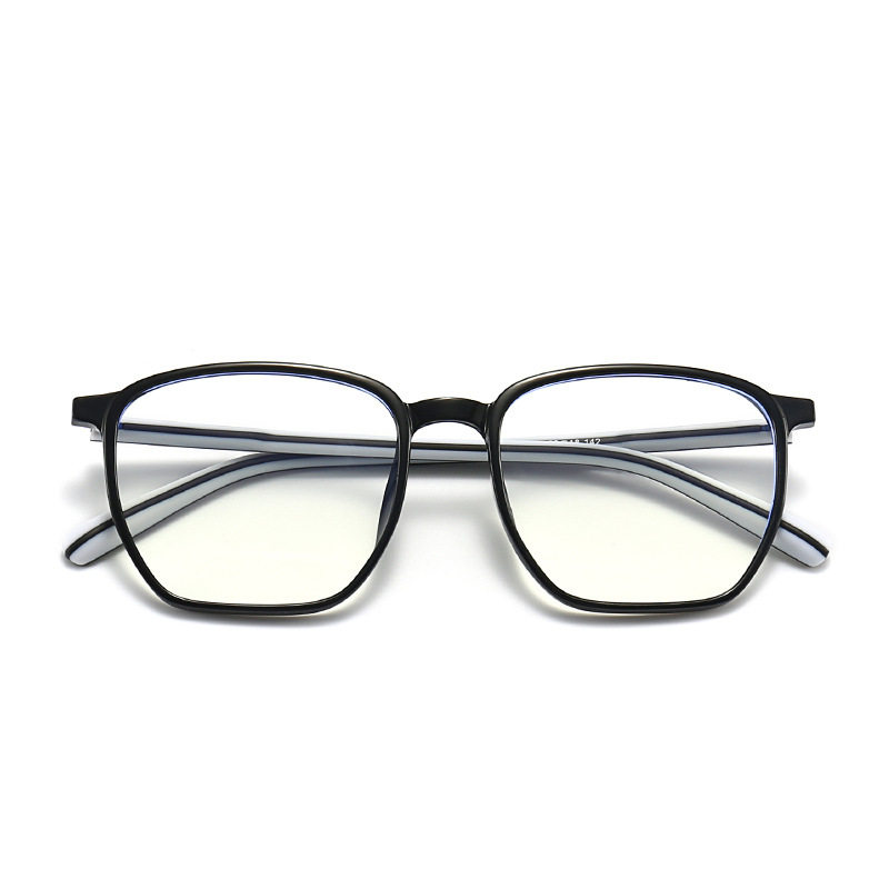 New 2318 wholesale fashion frame round unisex TR90 frame flat lens anti-blue light glasses flat lens