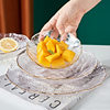 ins Style Glass Breakfast Plate Fruit Plate Nordic Style Creative Internet Celebrity Dish Plate Home Snack Plate Western Food Plate