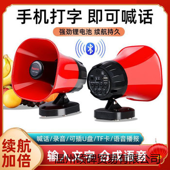 Rechargeable High-Power Recording Speaker, Car-Mounted Loudspeaker, Car Advertising Street Stall Bluetooth Loudspeaker