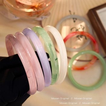 2025 New Chinese Style Glass Antique Style Bracelet Women's Light Luxury Jewelry Simple Design Sense Instagram Style All-match Gift Jewelry 8mm