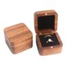 55MM square marriage ring proposal ring box black walnut box wedding diamond ring jewelry gift packaging storage women