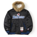 Mitc hooded jacket cotton jacket (black)