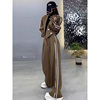 Two-Stripe Suit Women 2025 Autumn and Winter New Thickened Blazer High-Waisted Slimming Wide-Leg Pants Two-Piece Set