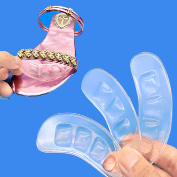 Pea Invisible Forefoot Pad Silicone High Heels Anti-wear Non-slip Half-cushion Sandals Slippers Front Mat for Men and Women