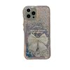 Bowknot Diamond Quicksand Case Suitable for Apple 17 Pro Max Phone Case iPhone 13/14 Set 16 Anti-Drop 2 for Women