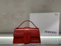 Bright leather small size red (18*6*7CM)