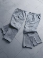 Me embroidered patchwork sweatpants/grey